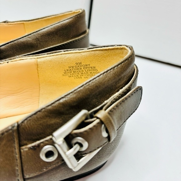 NINE WEST Savory Le Brown Pointed Toe Flats Size 9M - Picture 6 of 8